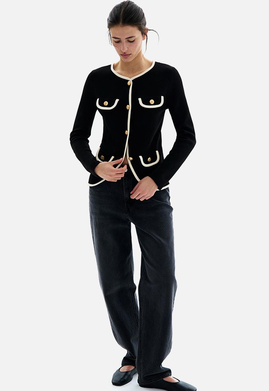 H&M - Knitted cardigan - black