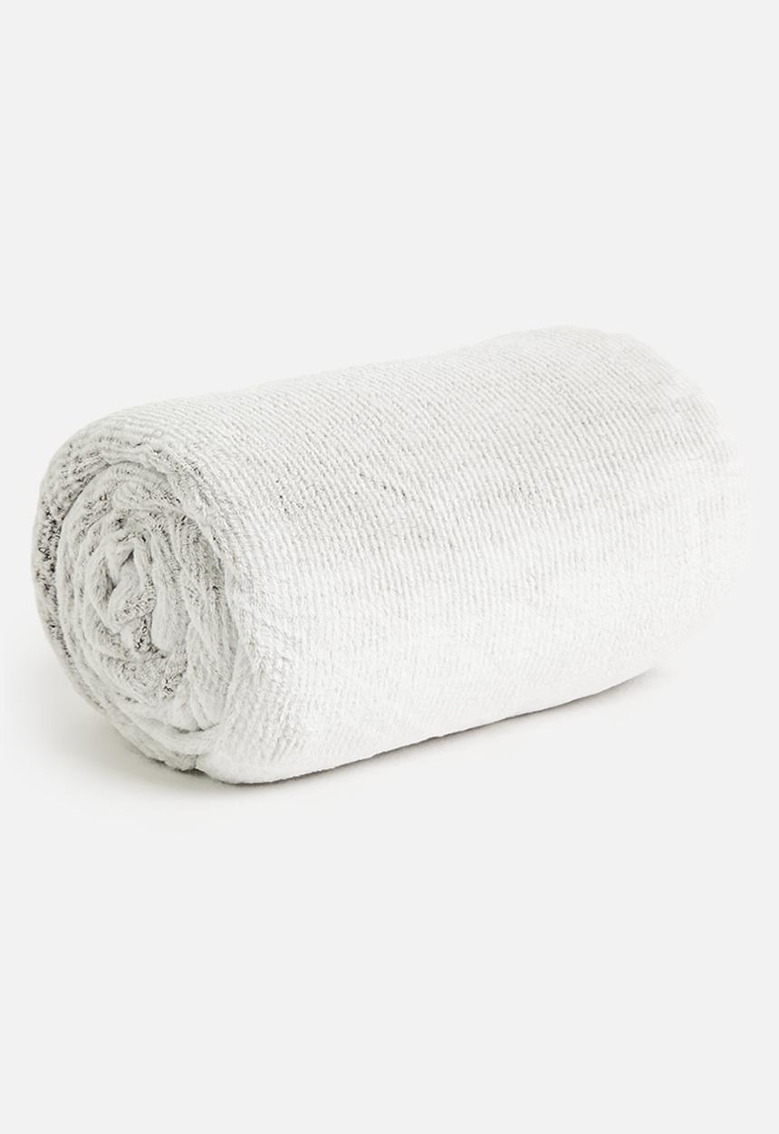 Horrockses - Yarn Dye Plush Throw - Natural
