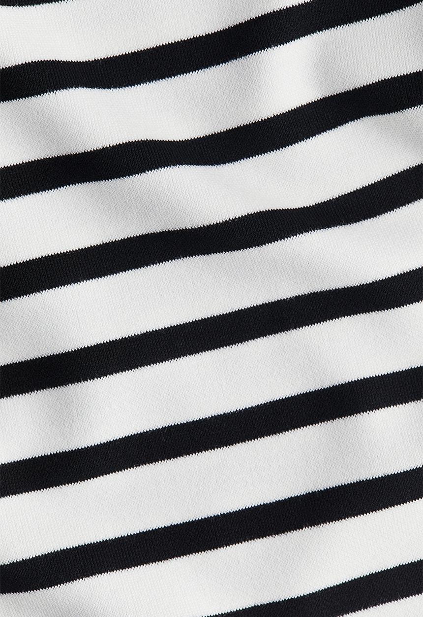H&M - Boat-neck top - white & black striped