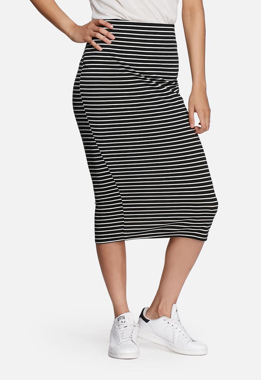 dailyfriday - Midi striped pencil skirt