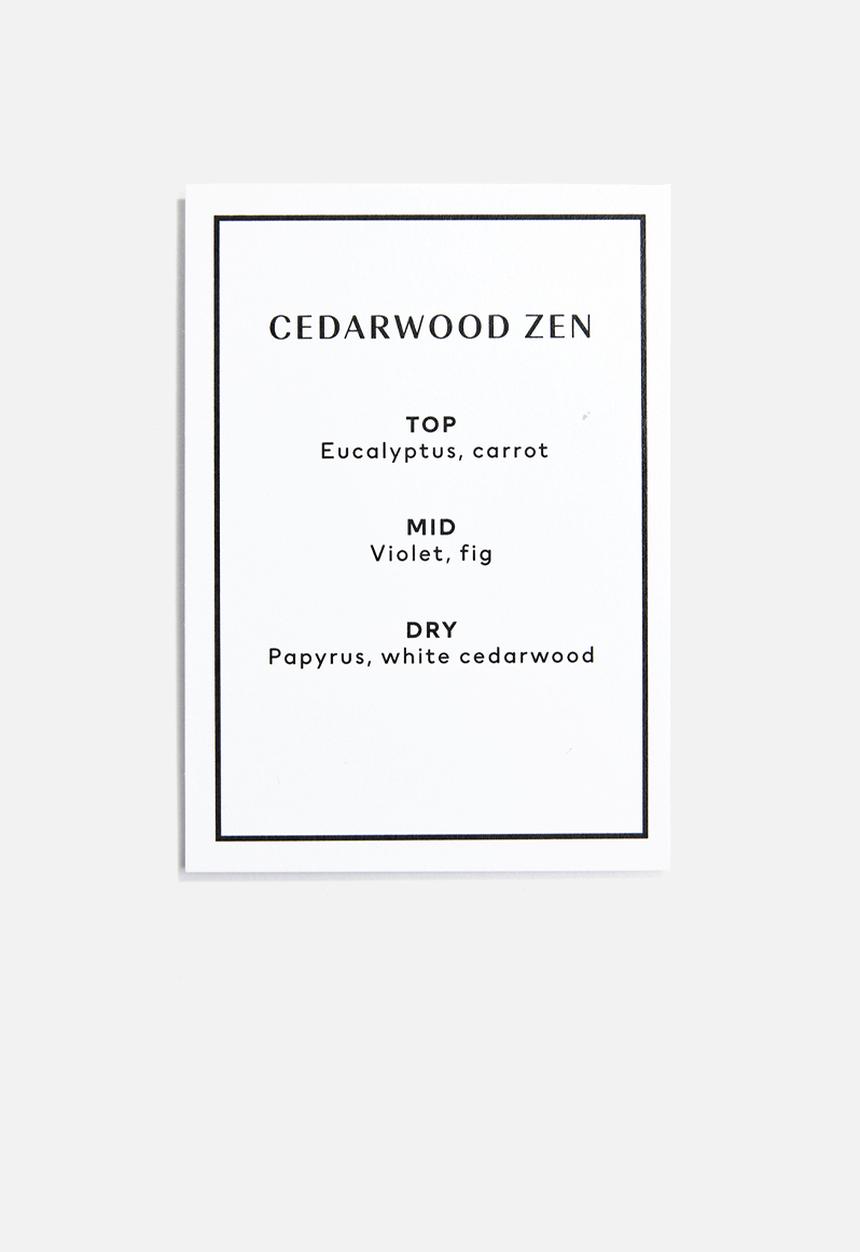 H&M - Scented candle in a glass holder - cedarwood zen