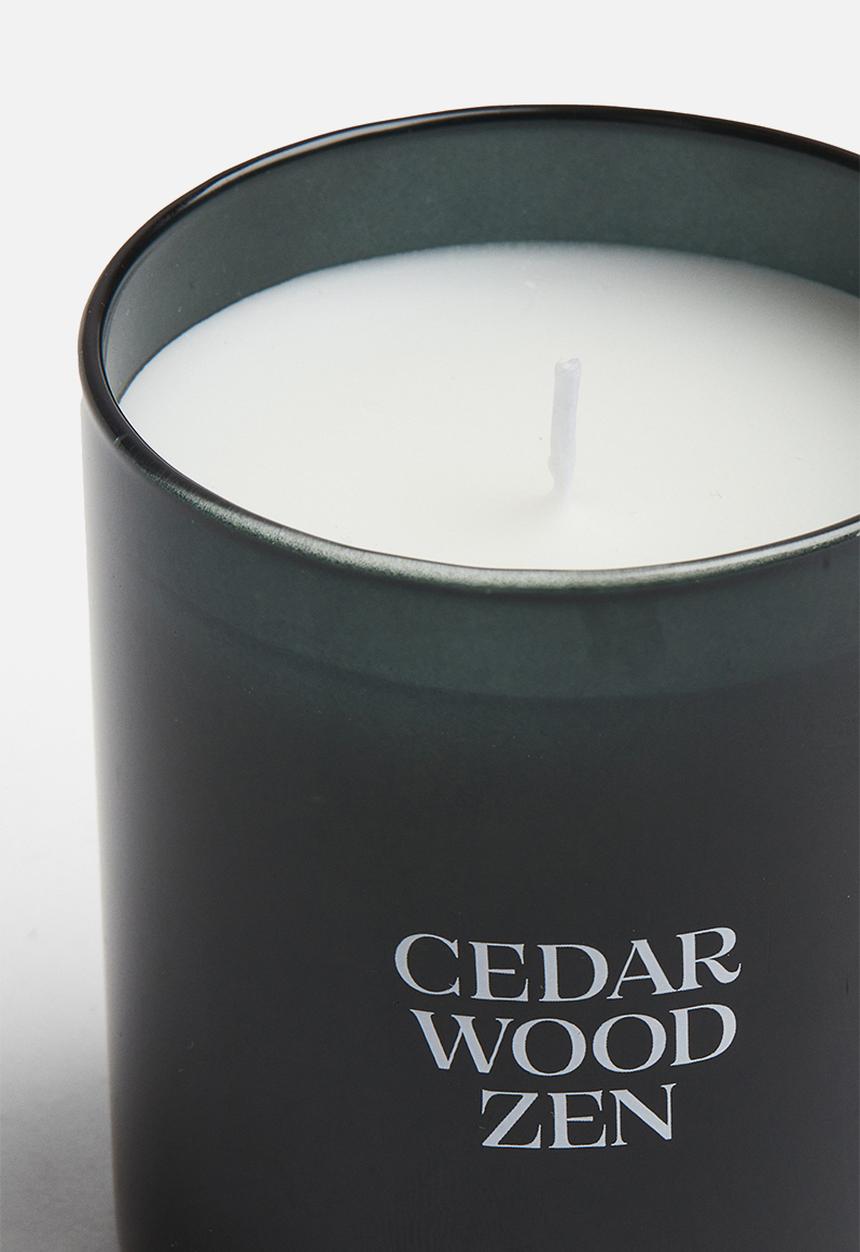 H&M - Scented candle in a glass holder - cedarwood zen