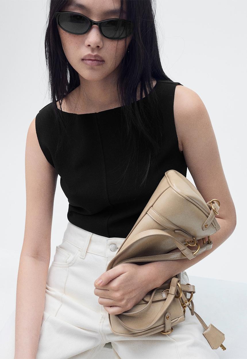 MANGO - Top Mushu - Black