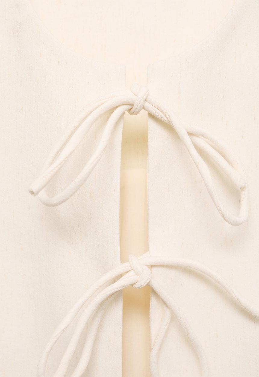 MANGO - Top Ana - Light Beige
