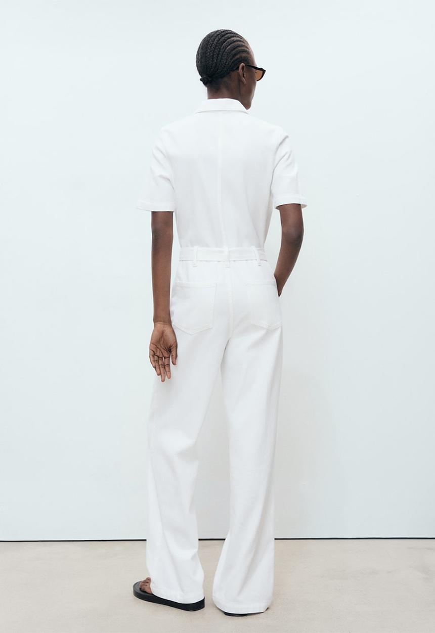 MANGO - Jumpsuit Norma - White