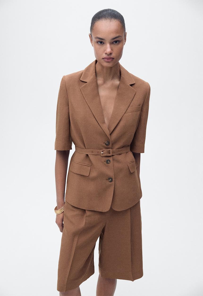 MANGO - Bermudas Argelia - Dark Brown