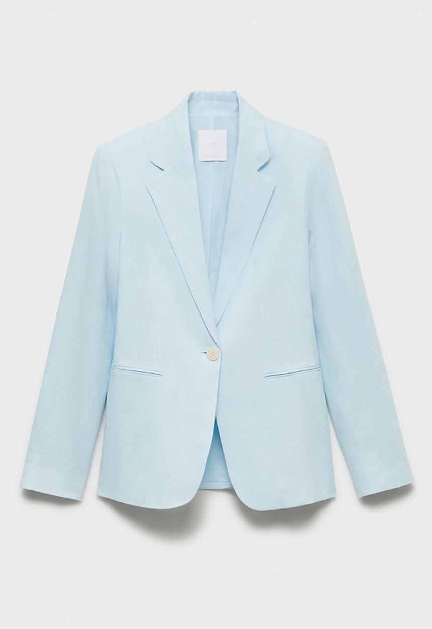 MANGO - Blazer Boreli - Light Pastel Blue
