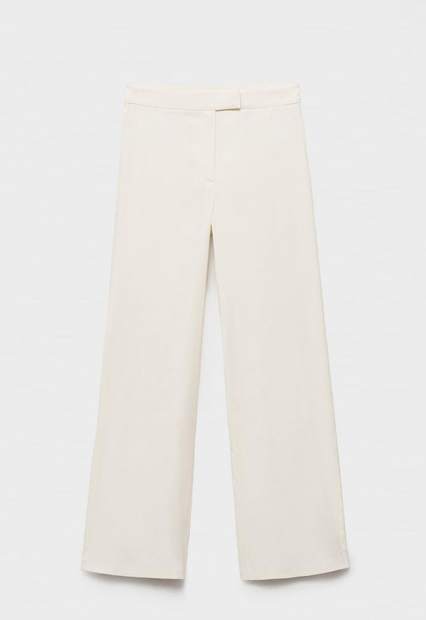 MANGO - Trousers Ana - Light Beige