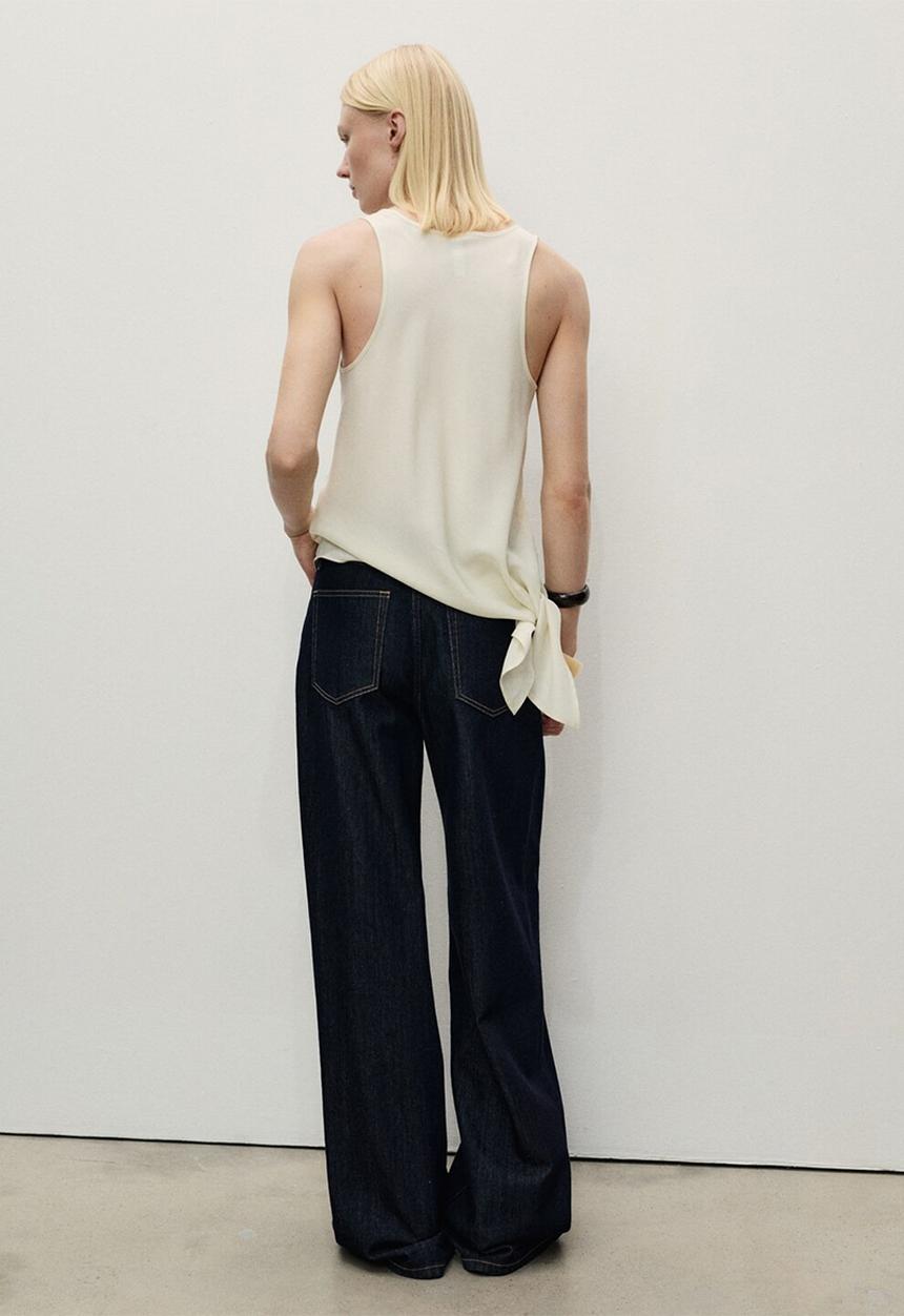 MANGO - Trousers Maddy - Open Blue