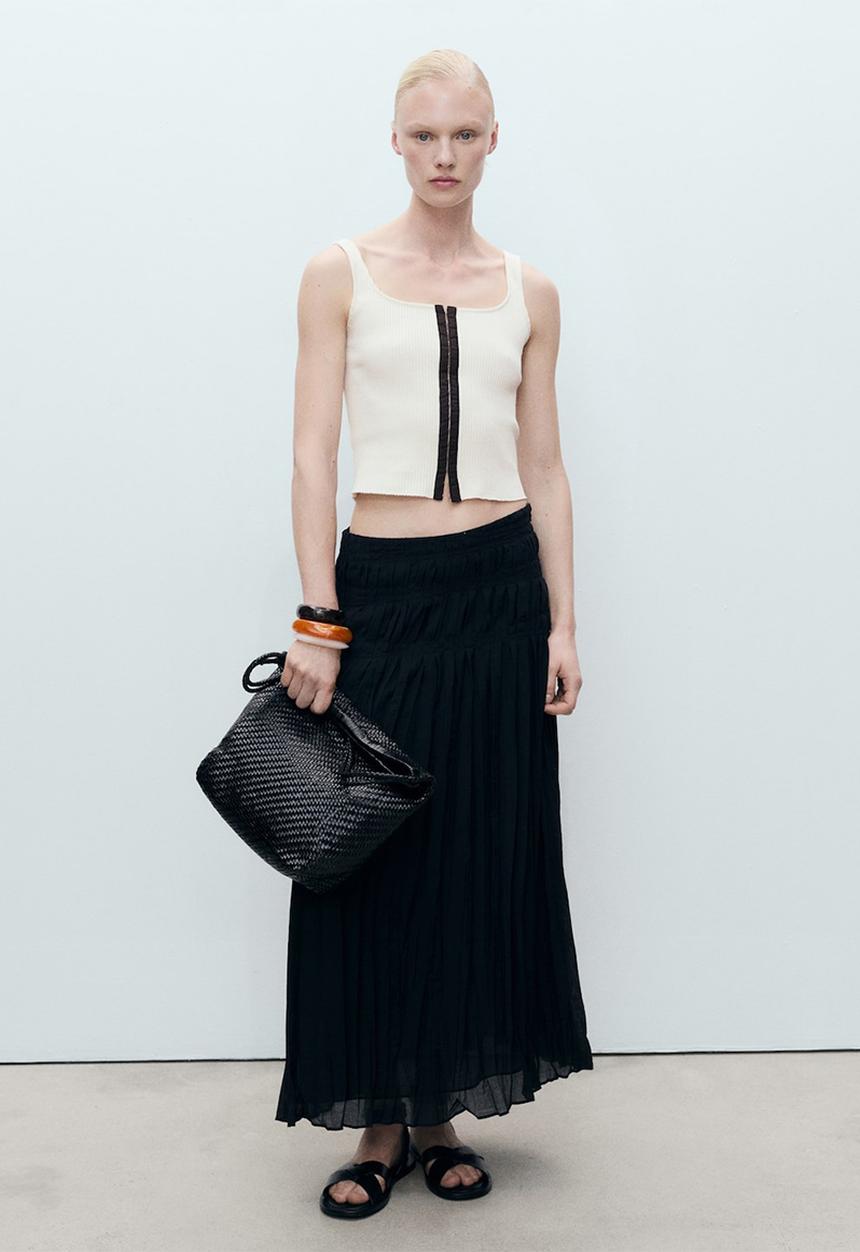 MANGO - Top Sune - Light Beige