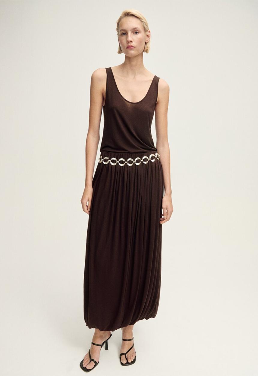 MANGO - Top Kali - Dark Brown