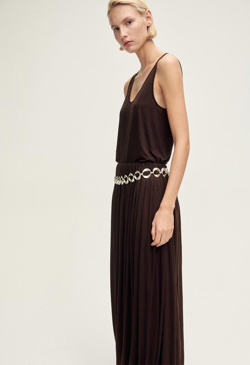 MANGO - Top Kali - Dark Brown