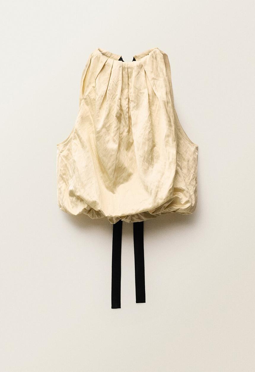 MANGO - Blouse Glovi - Light Beige