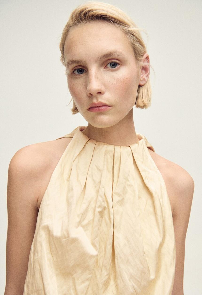 MANGO - Blouse Glovi - Light Beige