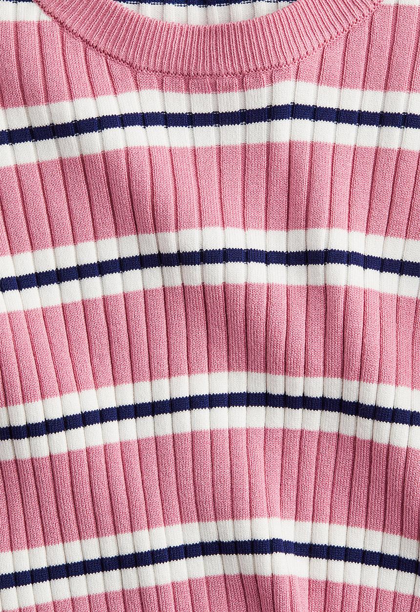 H&M - Rib-knit jumper - pink striped