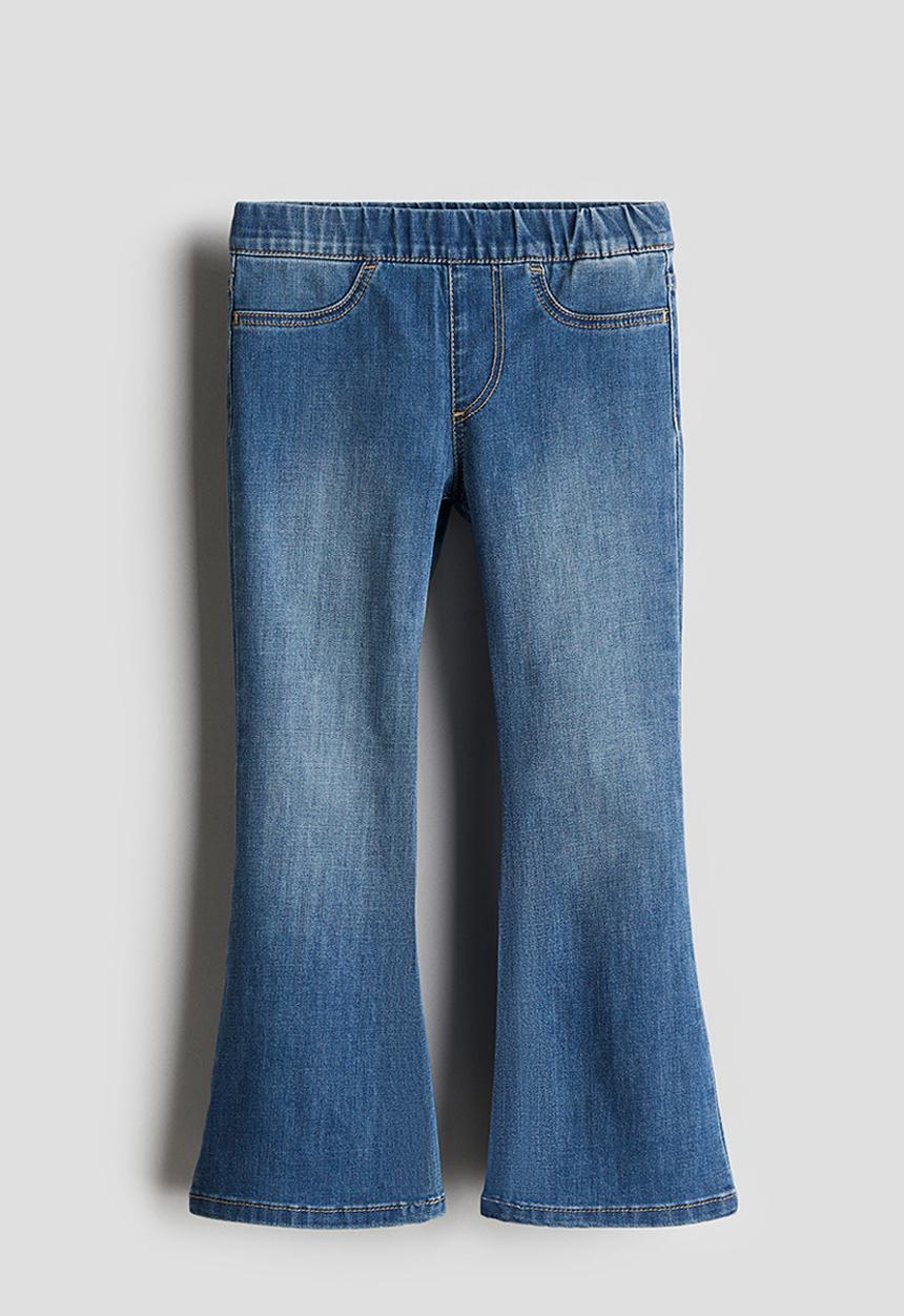 H&M - Superstretch flared leg jeans - denim blue