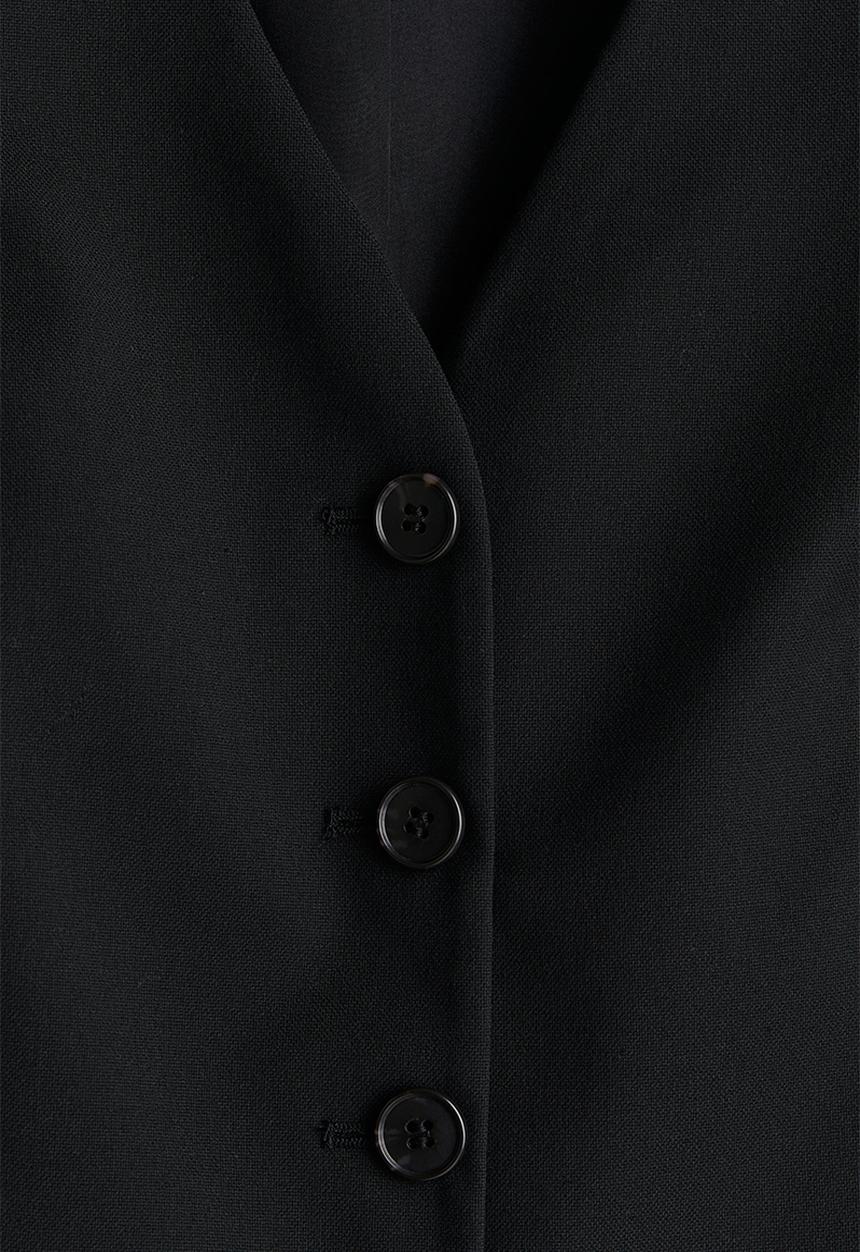 H&M - Suit waistcoat - black