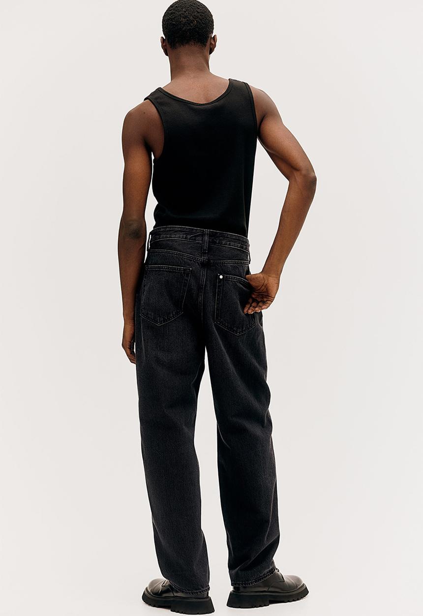 H&M - Loose jeans - dark denim grey