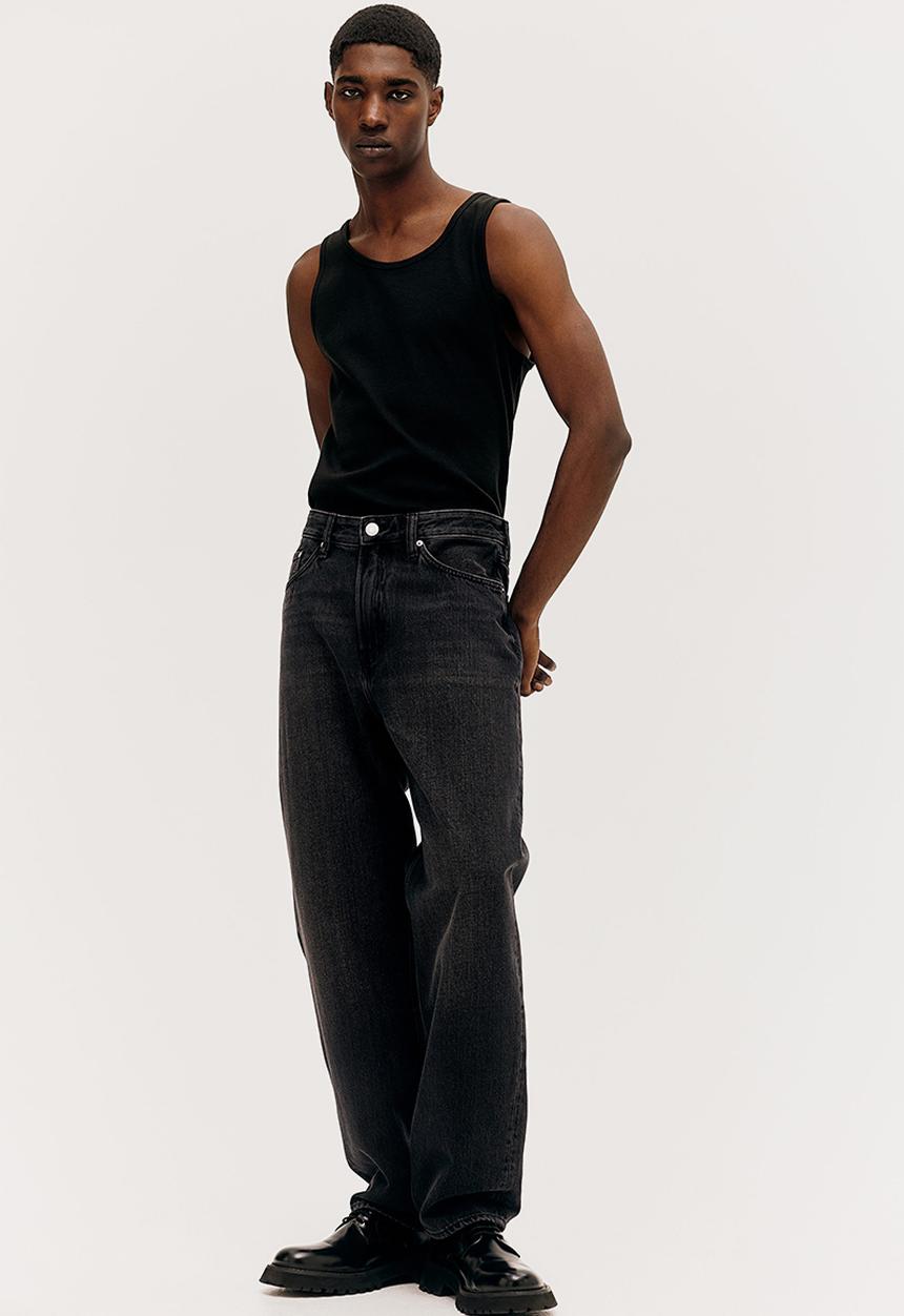 H&M - Loose jeans - dark denim grey