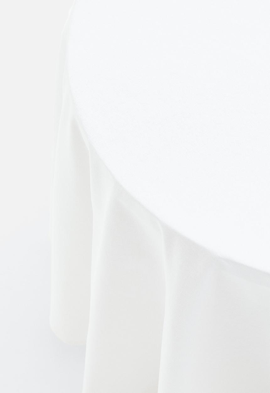 H&M - Round cotton tablecloth - white
