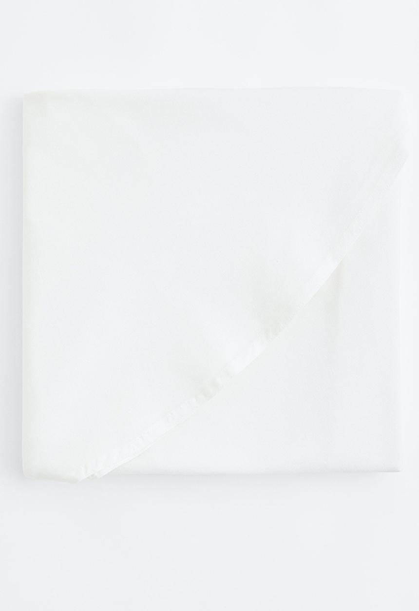 H&M - Round cotton tablecloth - white