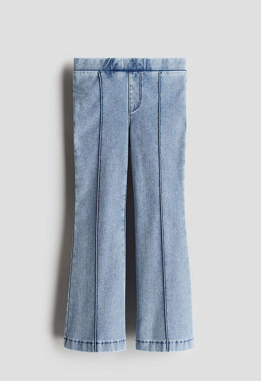 H&M - Flared jeggings - denim blue