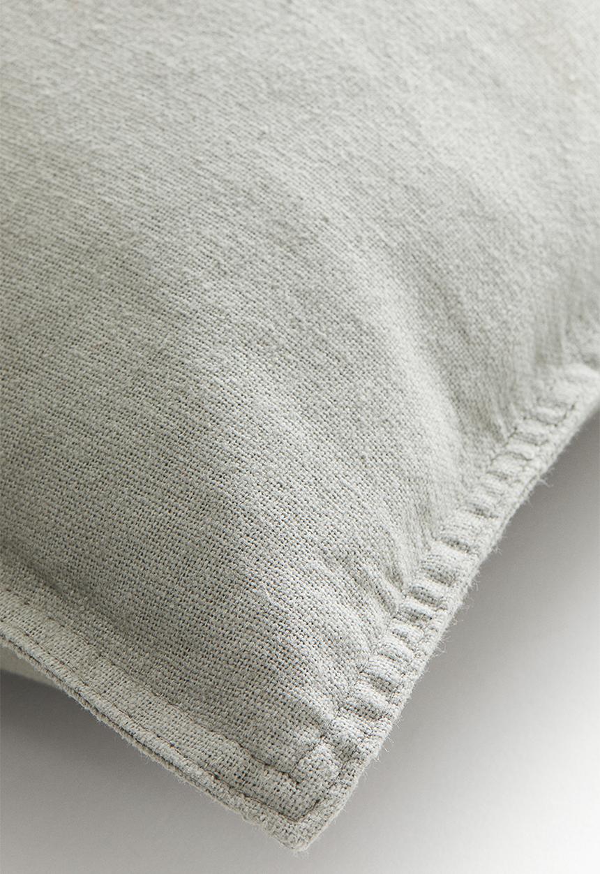 H&M - Linen-blend cushion cover - sage green