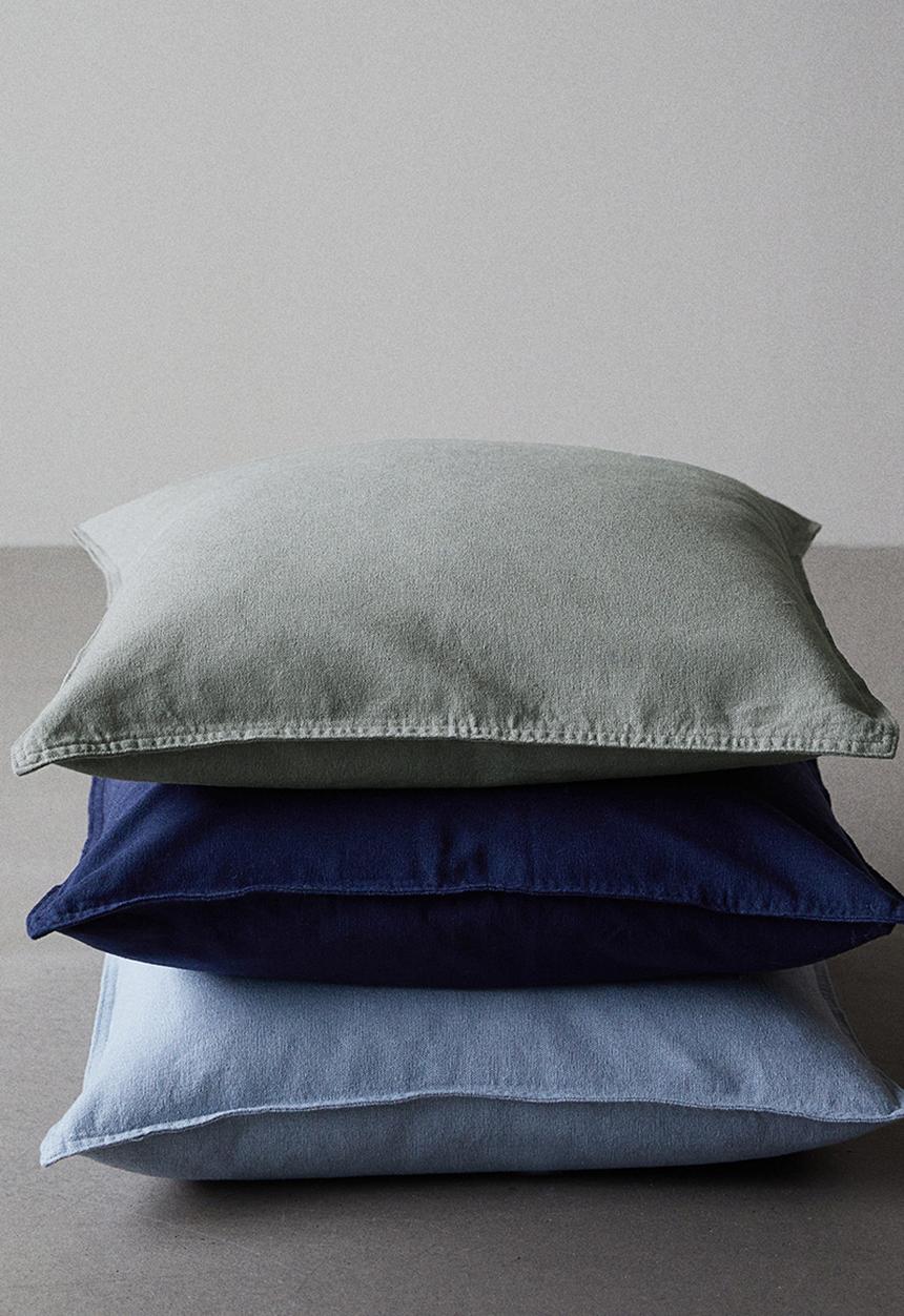 H&M - Linen-blend cushion cover - sage green