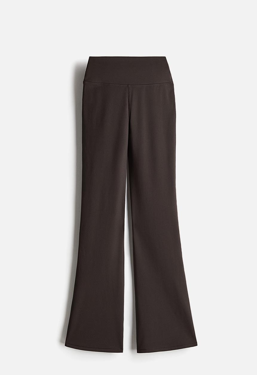 H&M - Flared sports leggings with drymove™ - brown