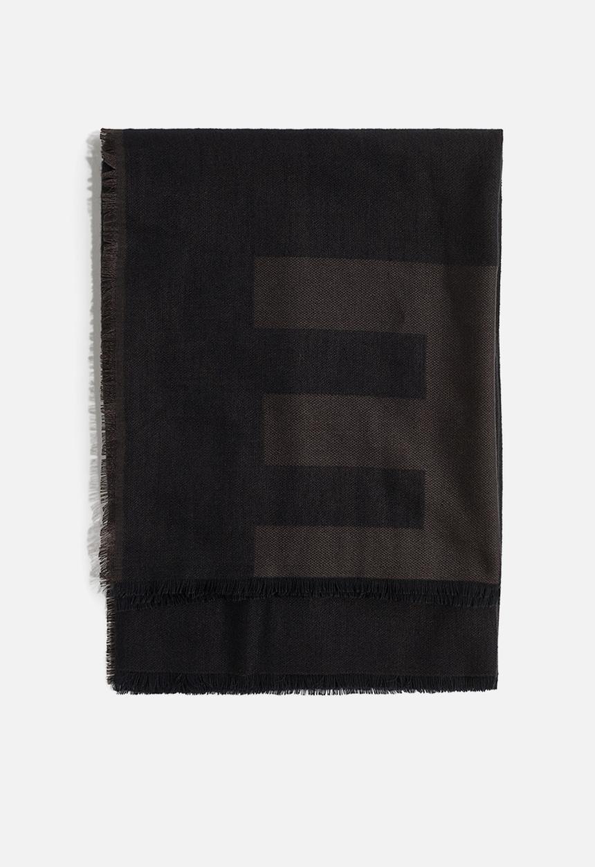H&M - Jacquard-weave scarf - dark brown magique