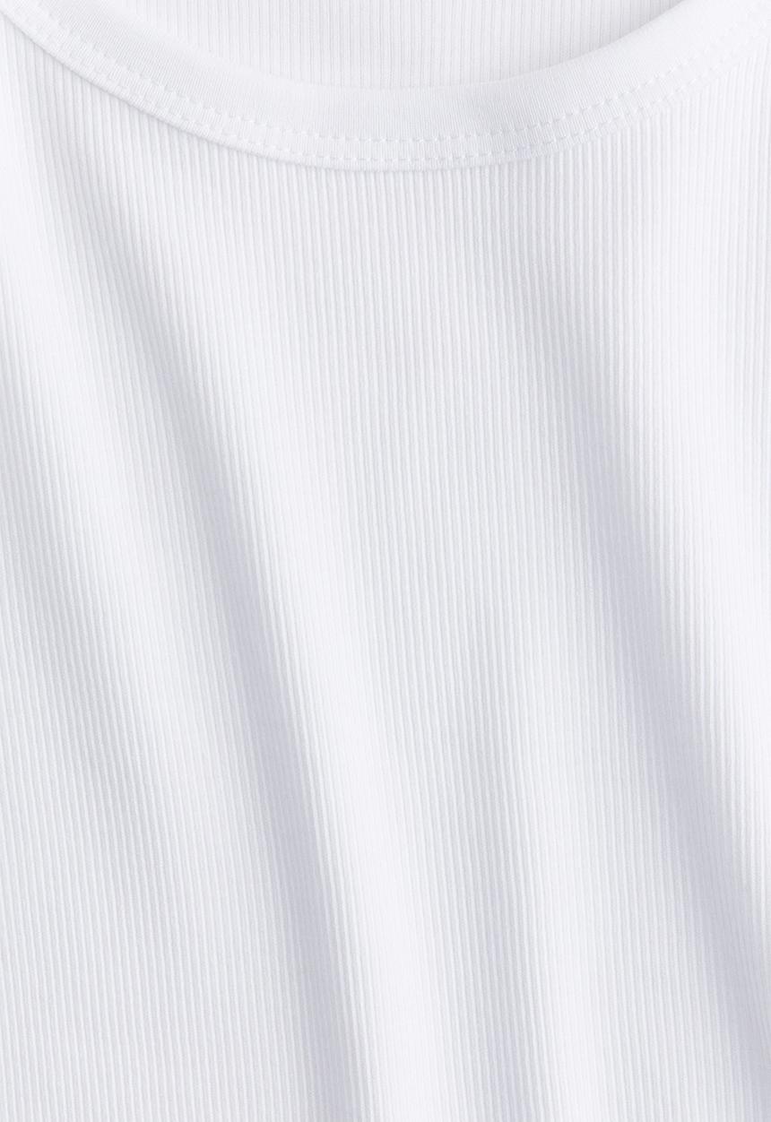 H&M - Ribbed t-shirt - white