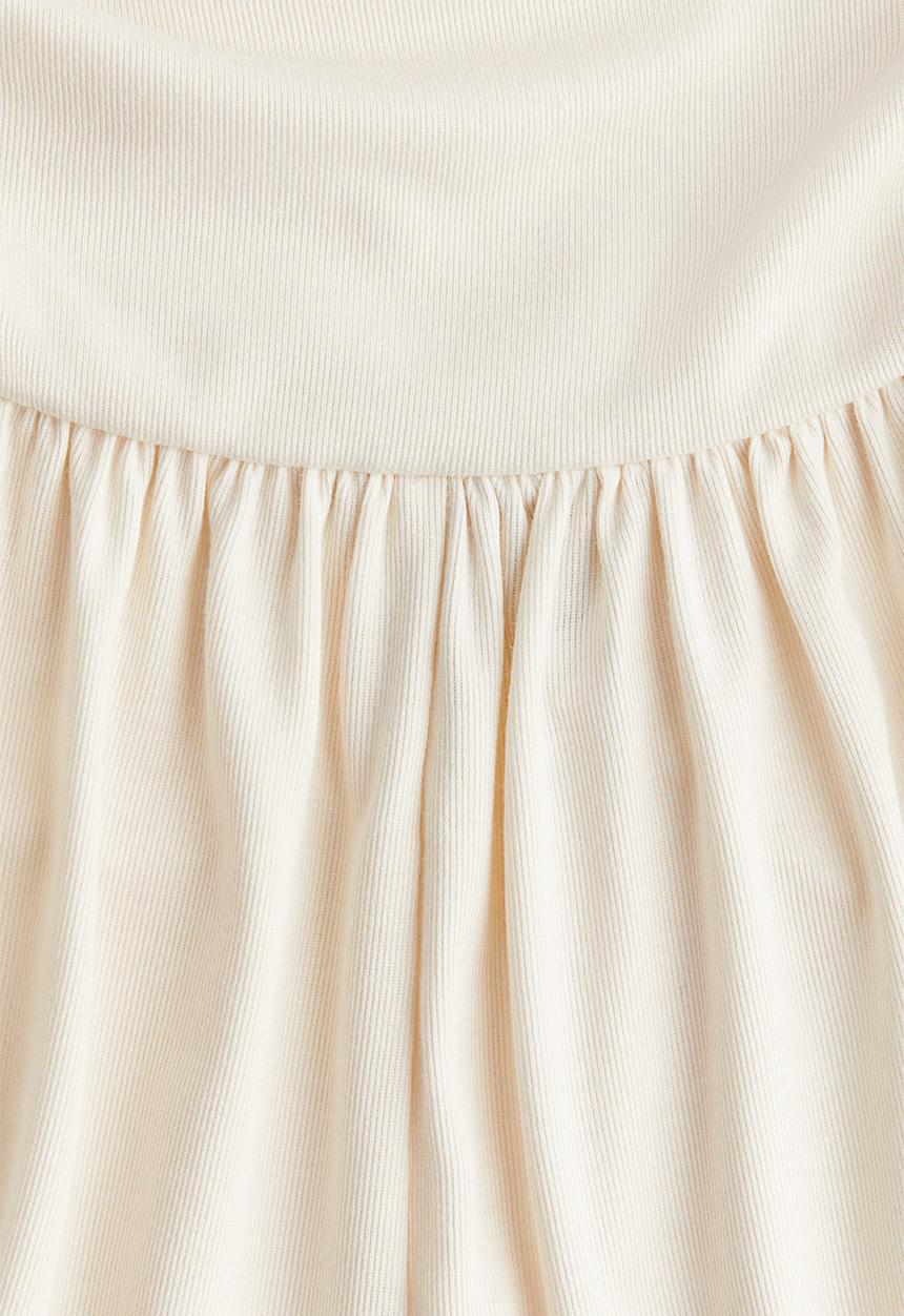 H&M - Gathered viscose shorts - light beige