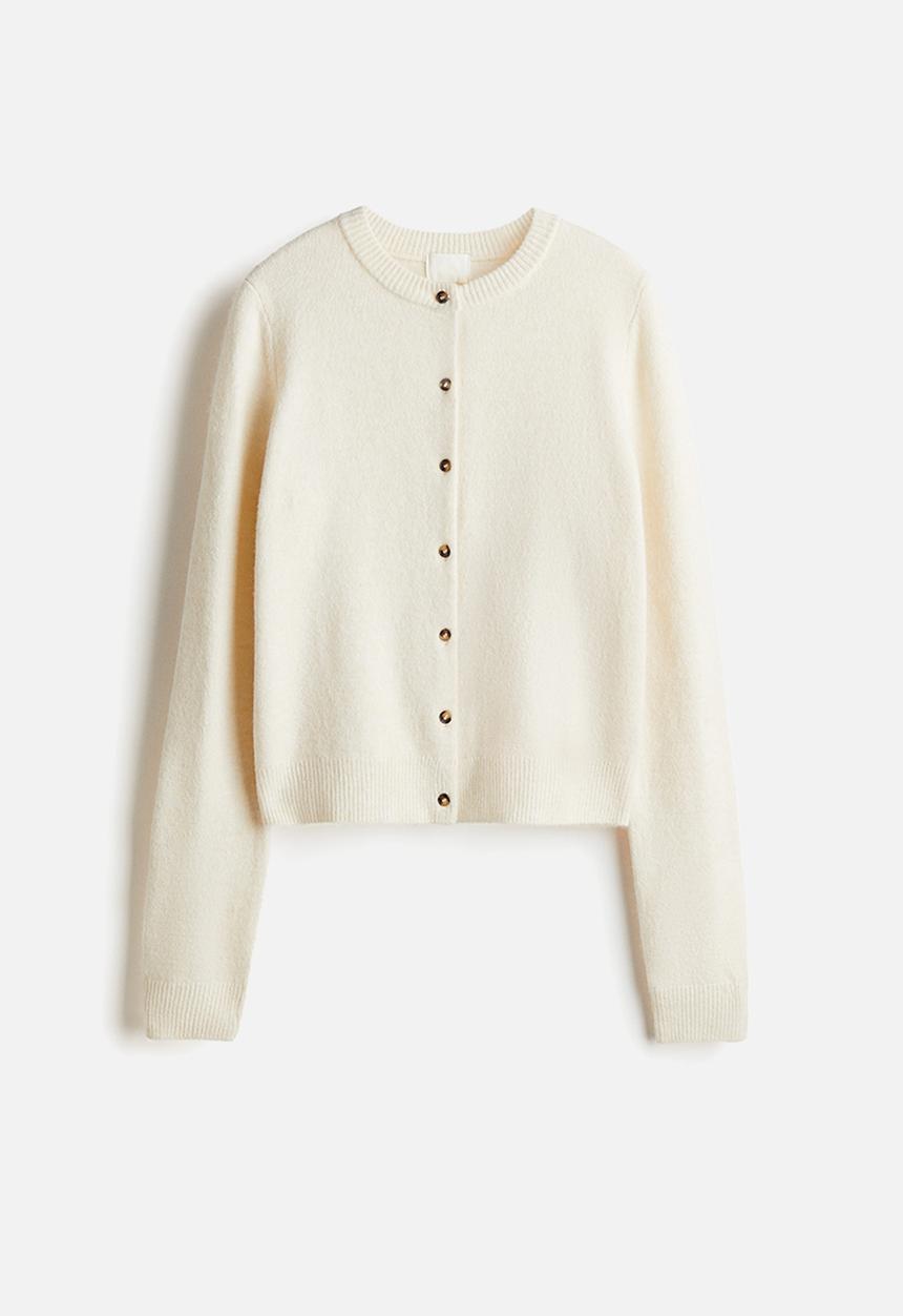 H&M - Knitted cardigan - cream