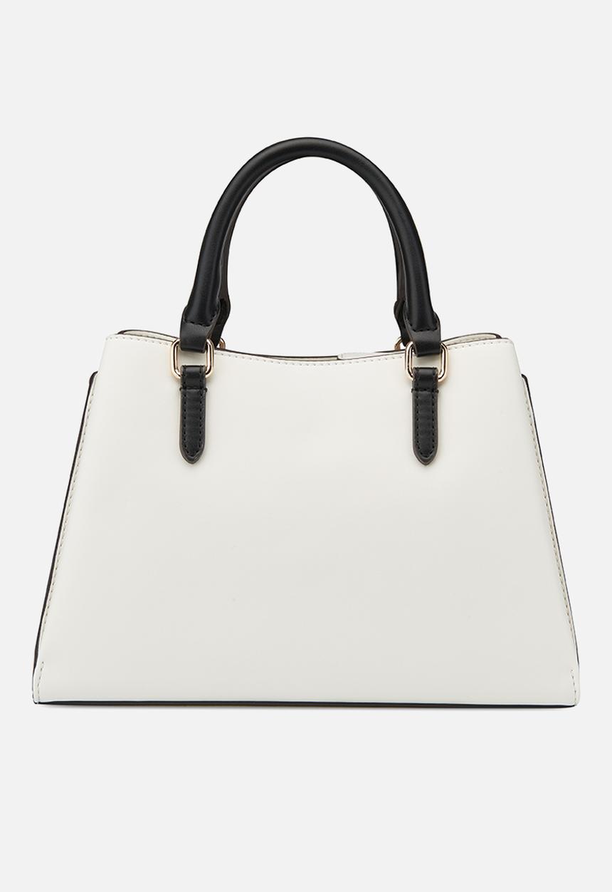 GUESS - Barger satchel-cream