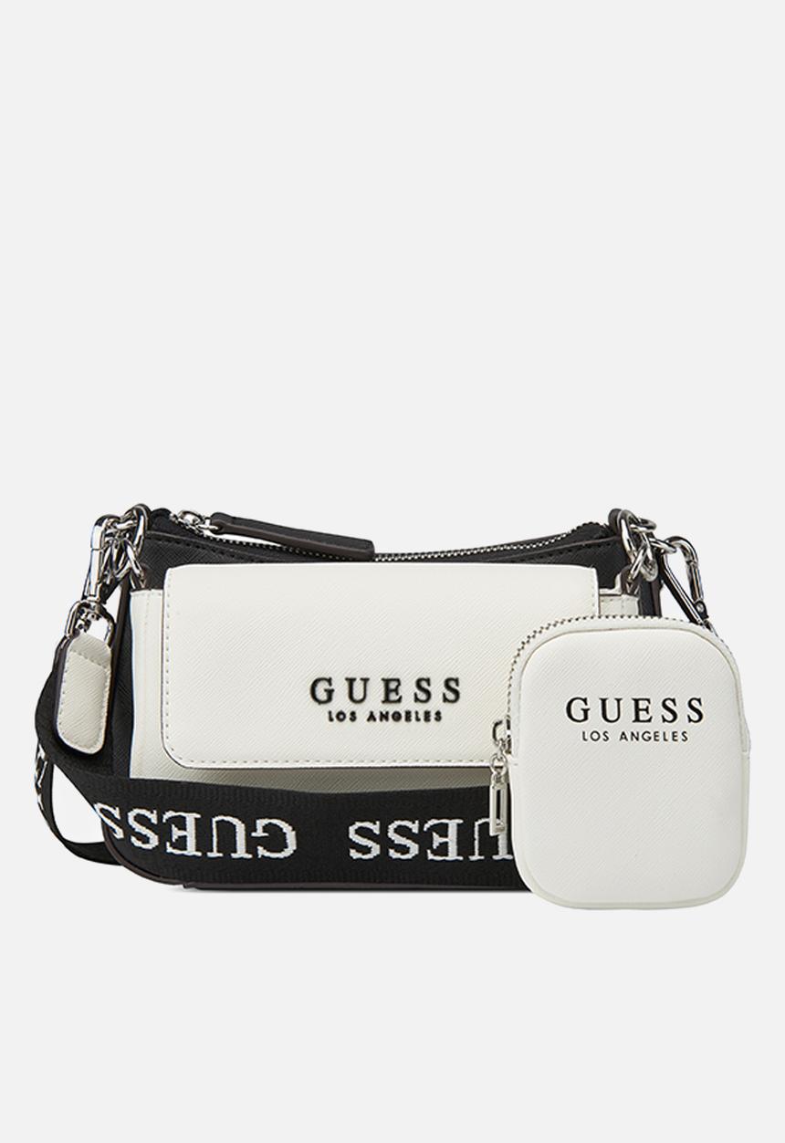 GUESS - Abbie mini crossbody bag - white