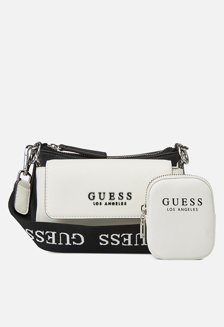 GUESS - Abbie mini crossbody bag - white