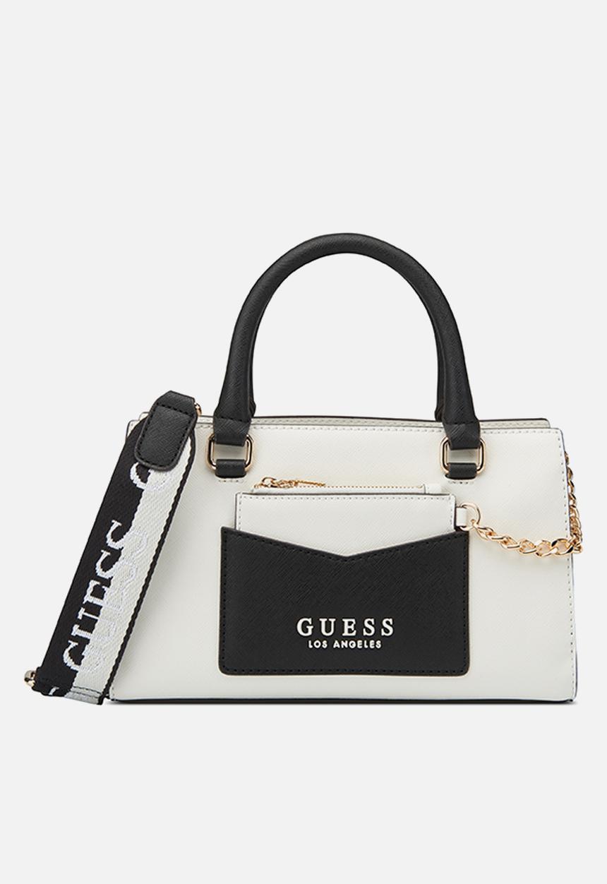 GUESS - Bandera satchel - white