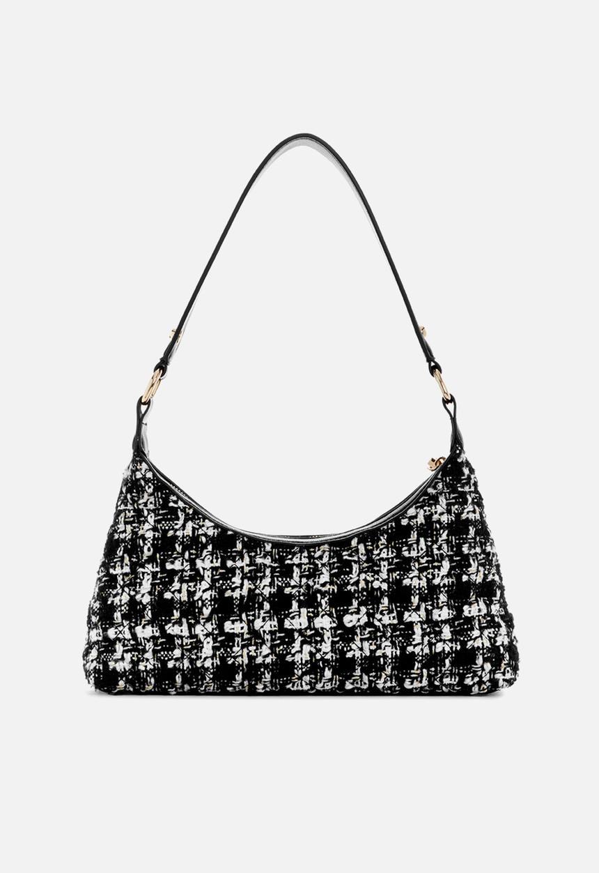 GUESS - Everlee top zip shoulder bag - black