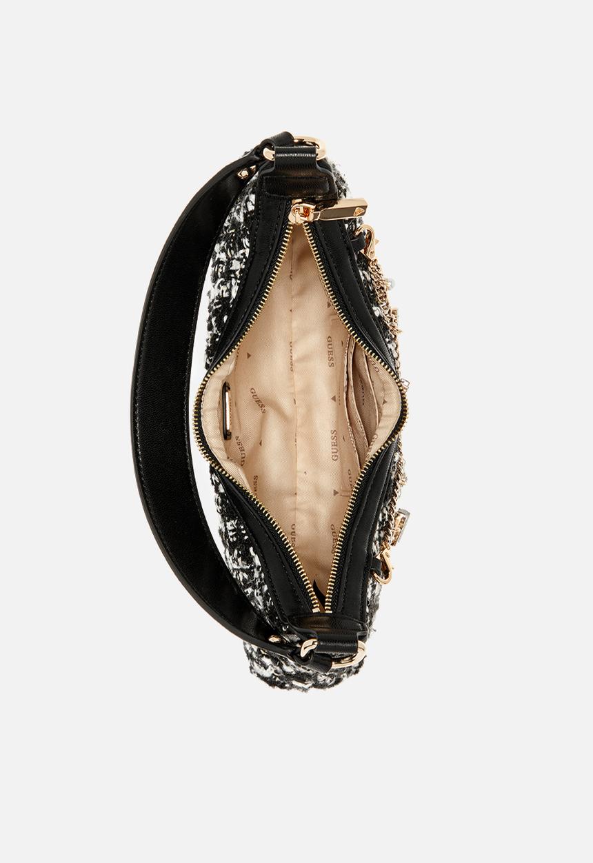 GUESS - Everlee top zip shoulder bag - black
