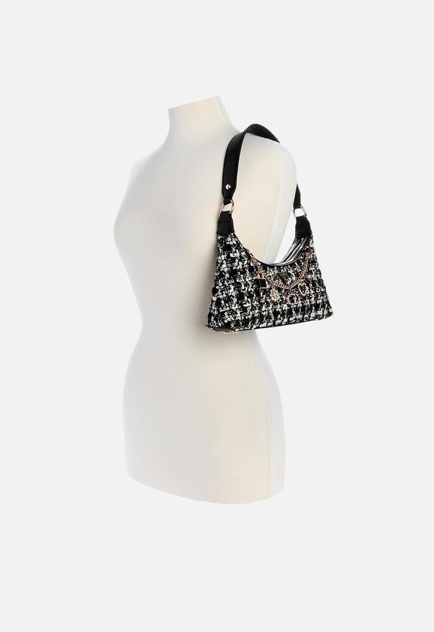 GUESS - Everlee top zip shoulder bag - black