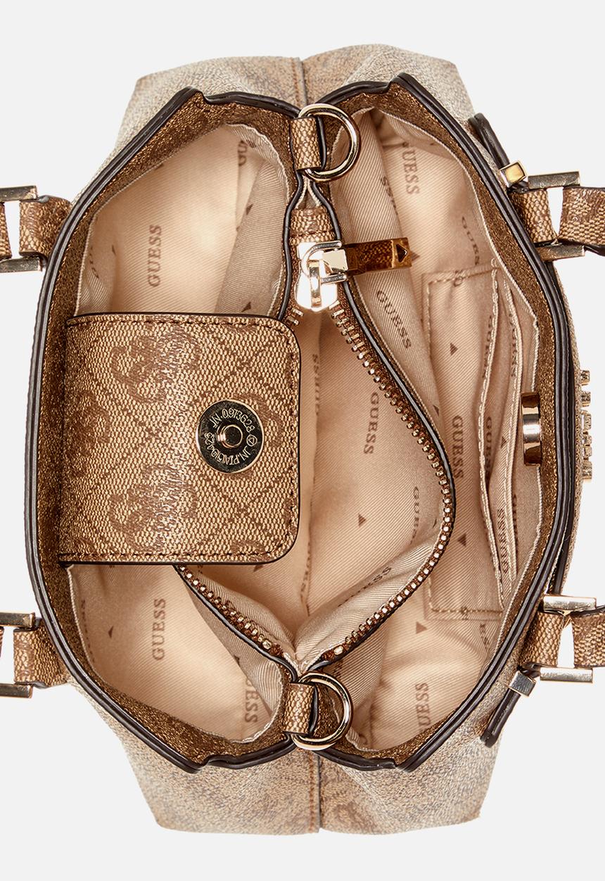 GUESS - Katya mini satchel - latte logo