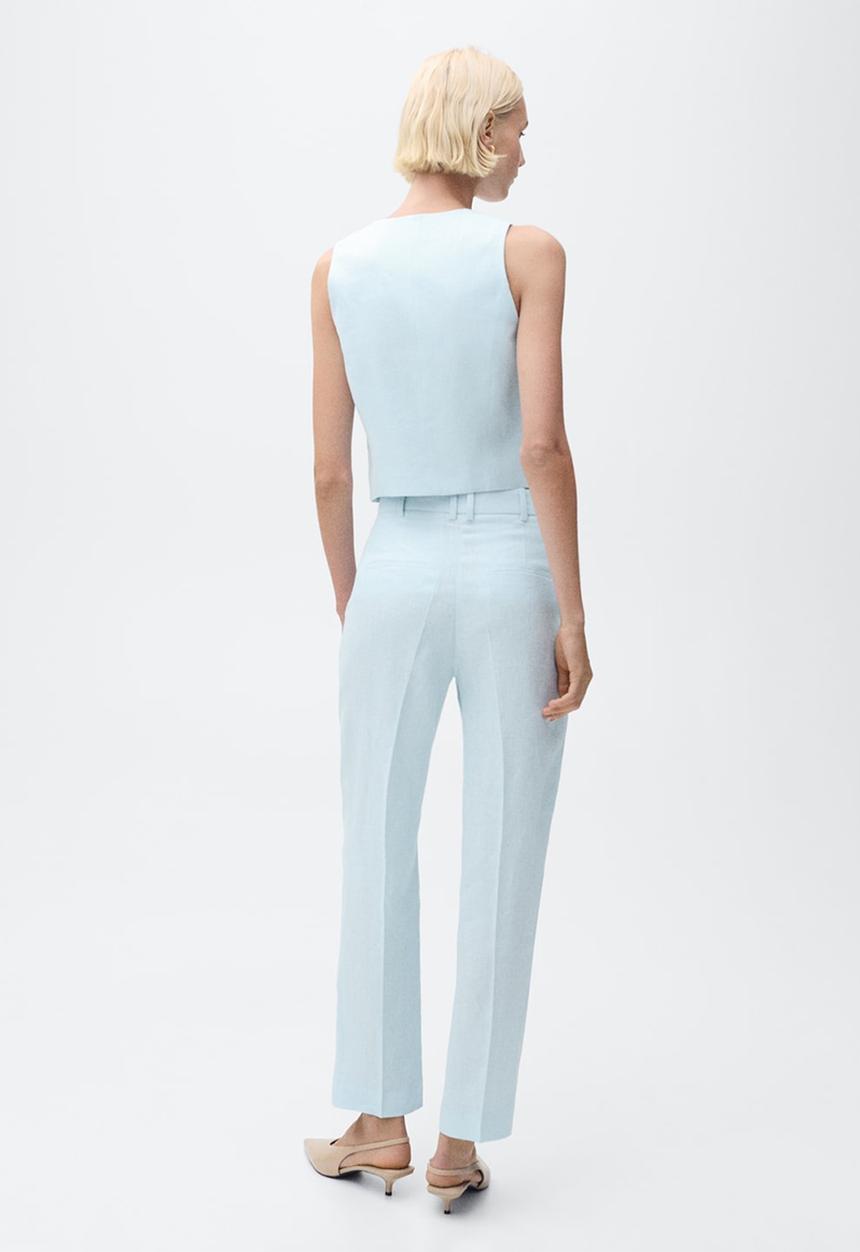 MANGO - Vest Boreli - Light Pastel Blue
