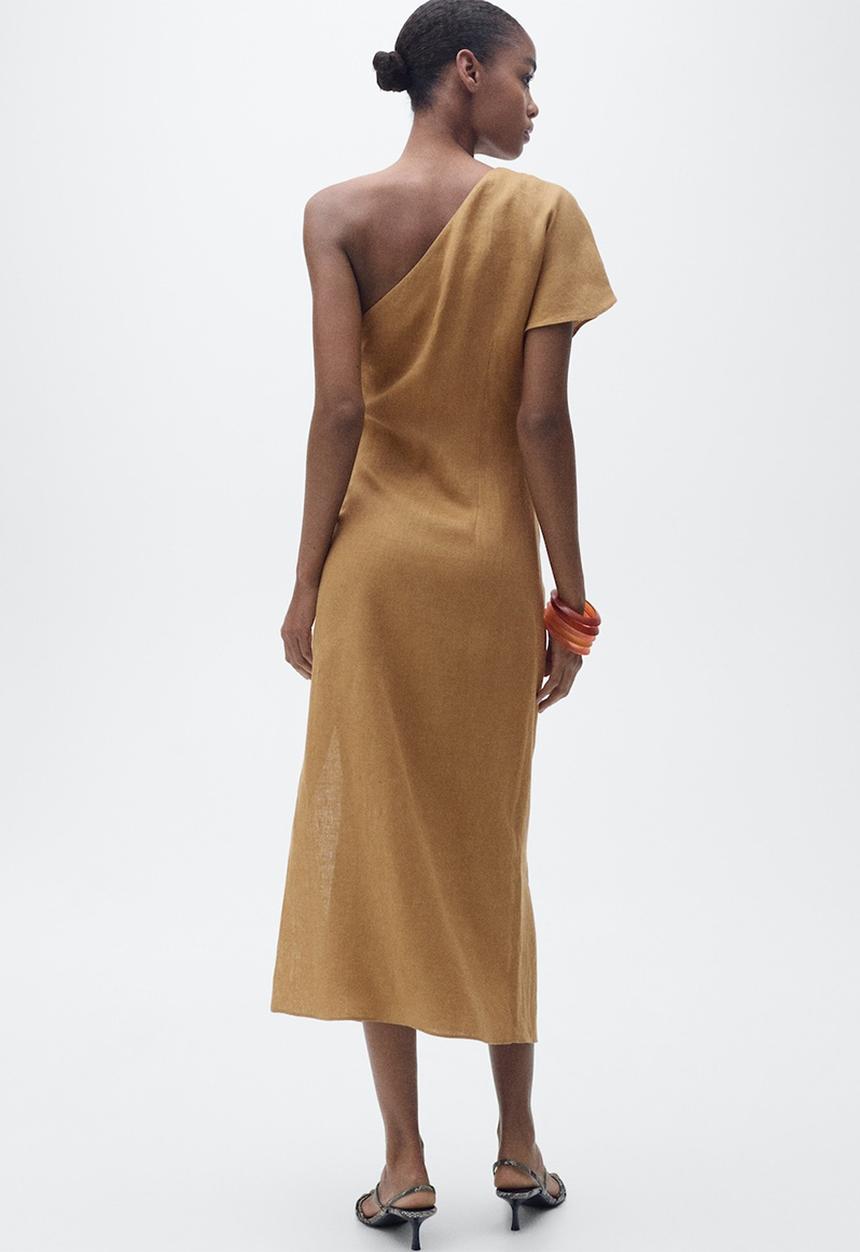 MANGO - Dress Rachel - Medium Brown