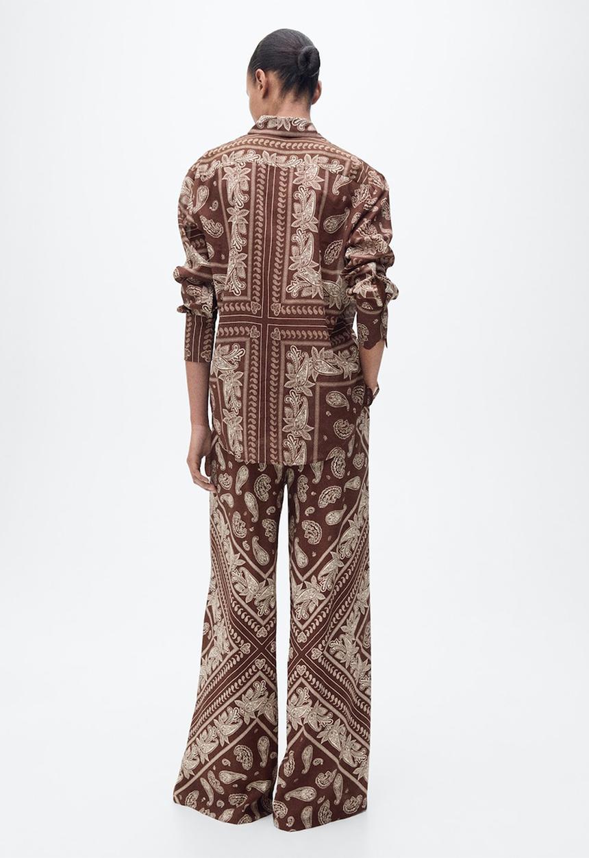 MANGO - Trousers Julia - Brown