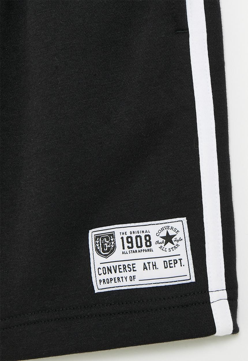 Converse - Converse retro side stripe shorts - black