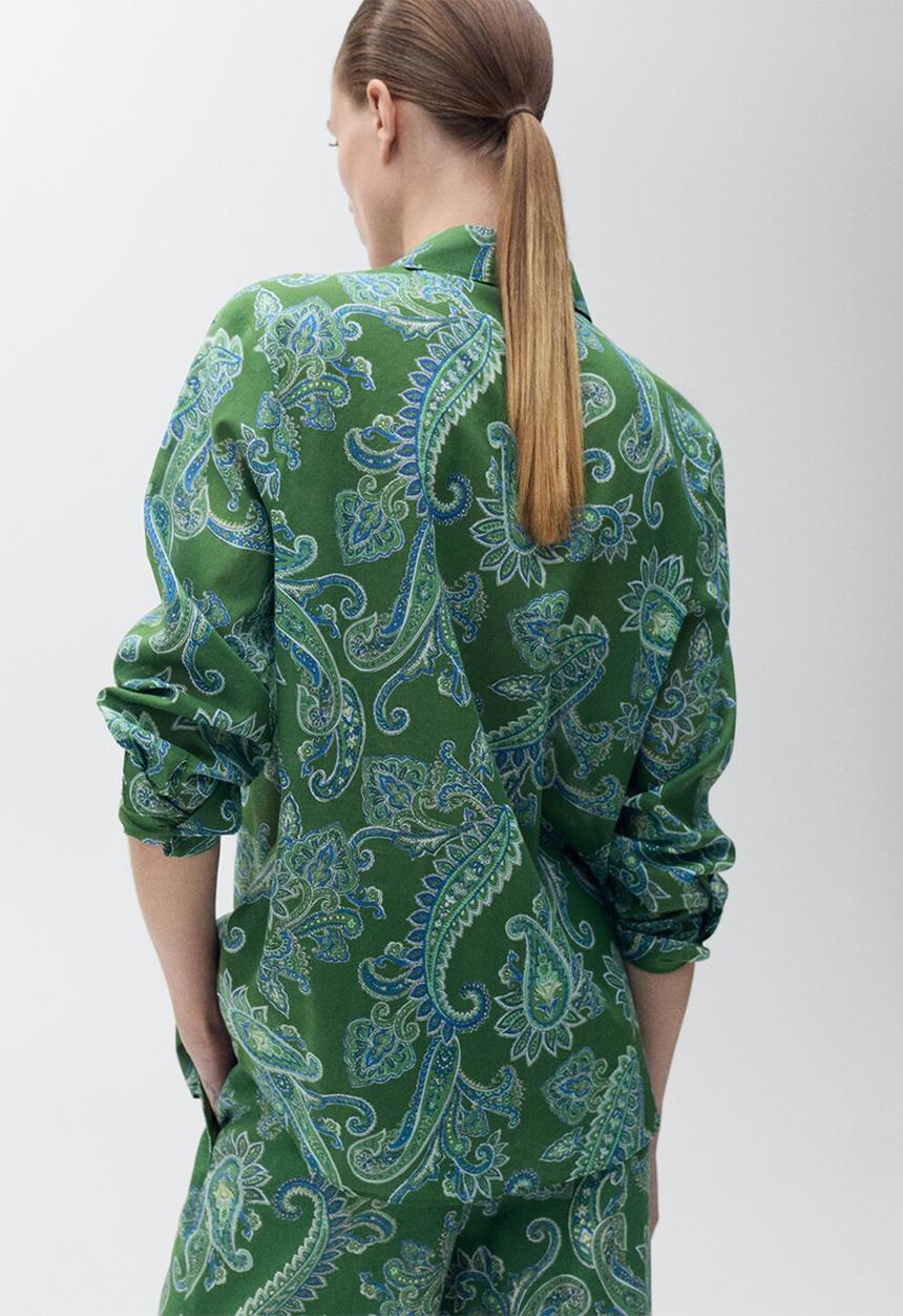MANGO - Shirt Mamba - Green