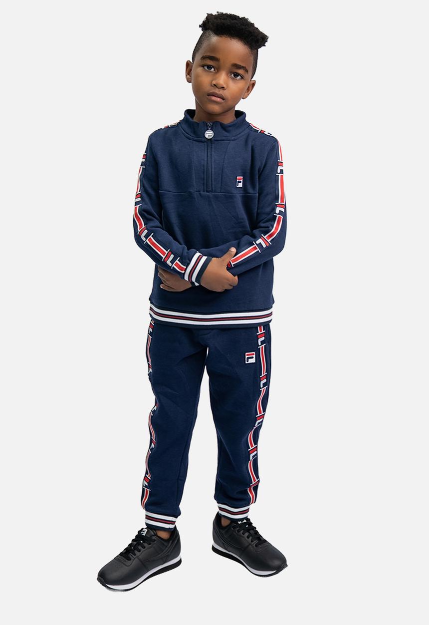 FILA - Foster 3/4 Zip Sweater-Fila Blue
