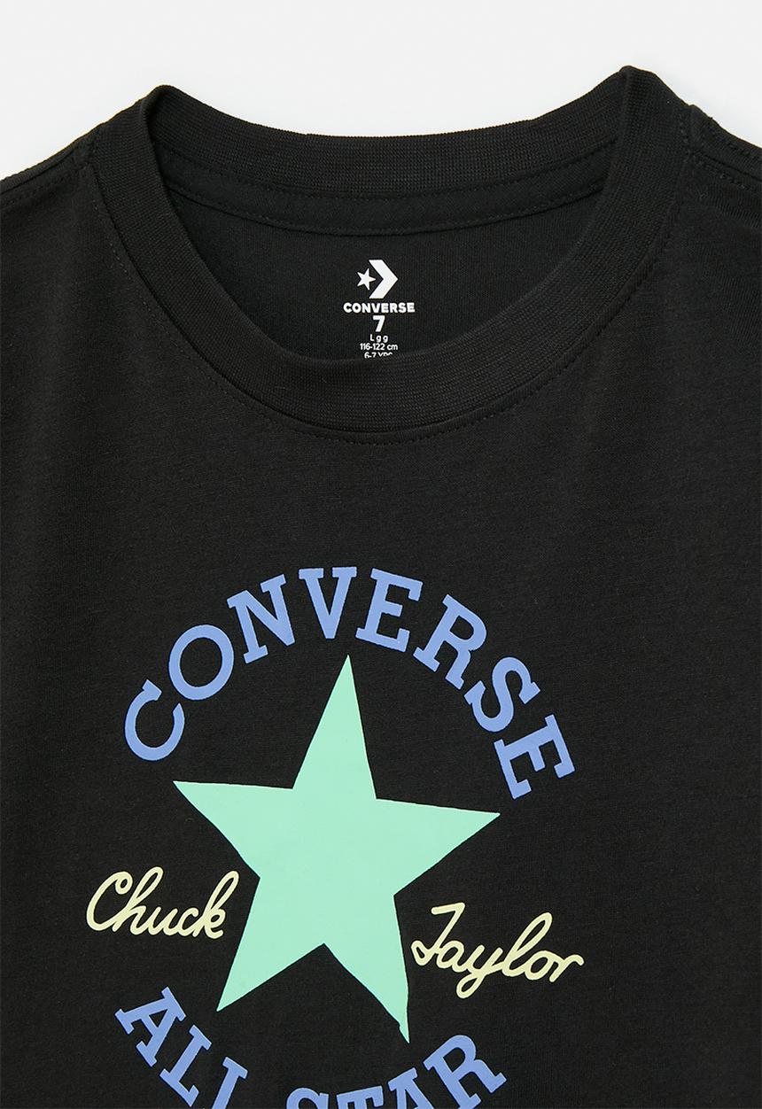 Converse - Converse dissected chuck patch tee - black/open sky