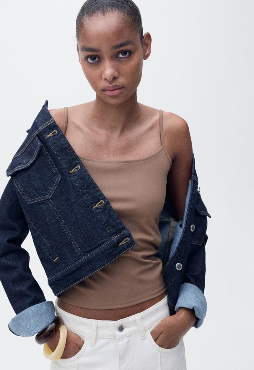 MANGO - Top Bacara - Brown