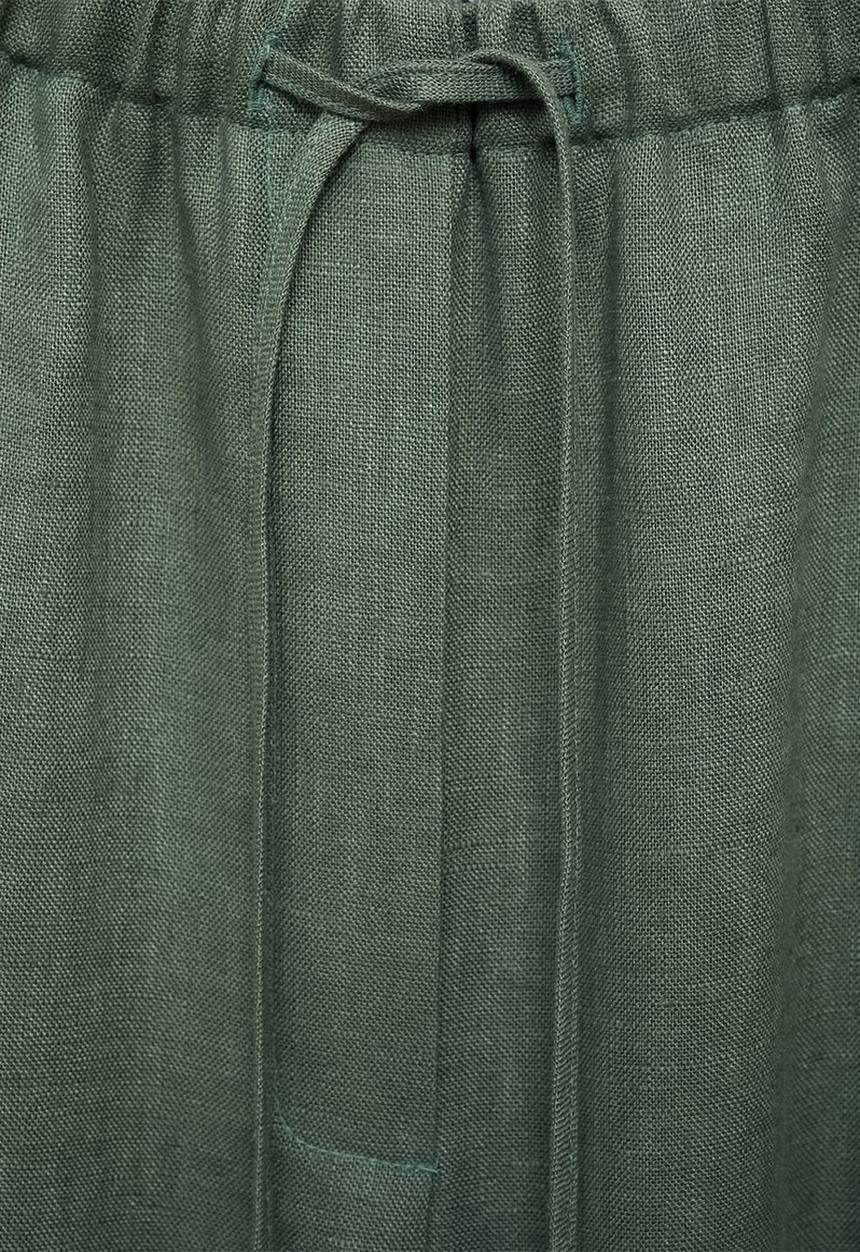 MANGO - Trousers Musgo - Medium Green